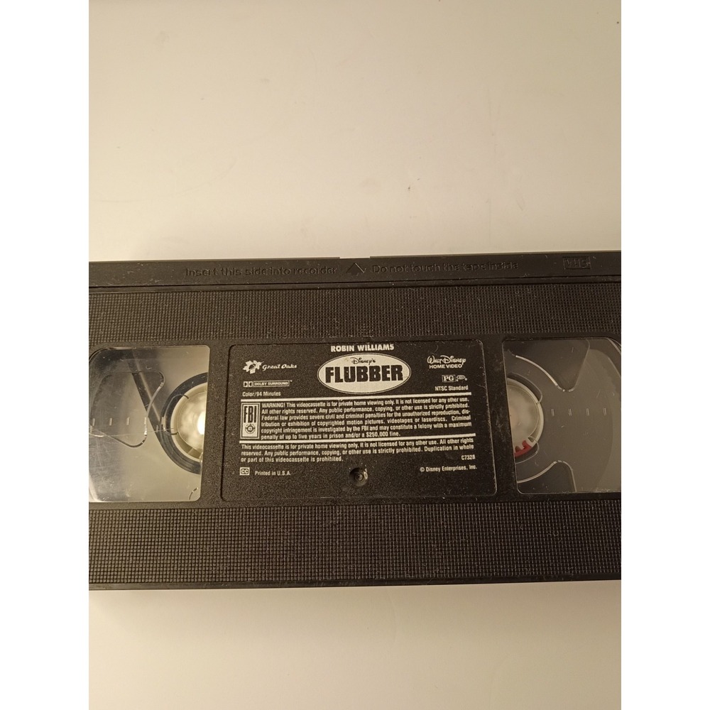 DISNEY'S FLUBBER /W ROBBIN WILLIAMS VHS tape only